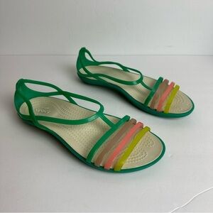 Crocs Isabella Sandals Women's Size 6 Shoes Jelly Strappy Multicolor